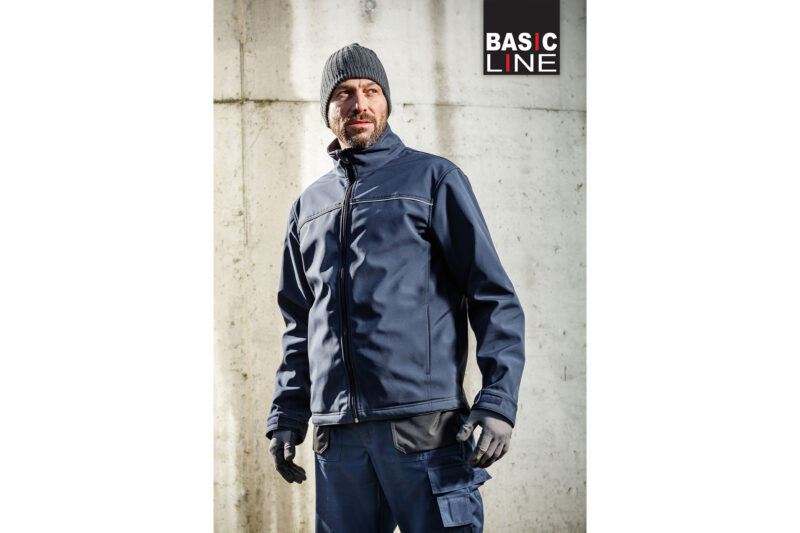Softshell jas Carthago Marineblauw - Afbeelding 3